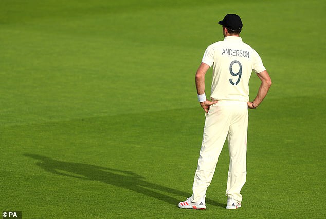 Anderson looked a frustrated figure during England's three-wicket victory last week