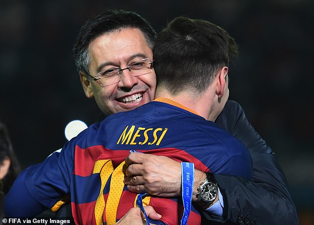 Bartomeu and Messi have been at loggerheads since the captain announced his intention to leave.