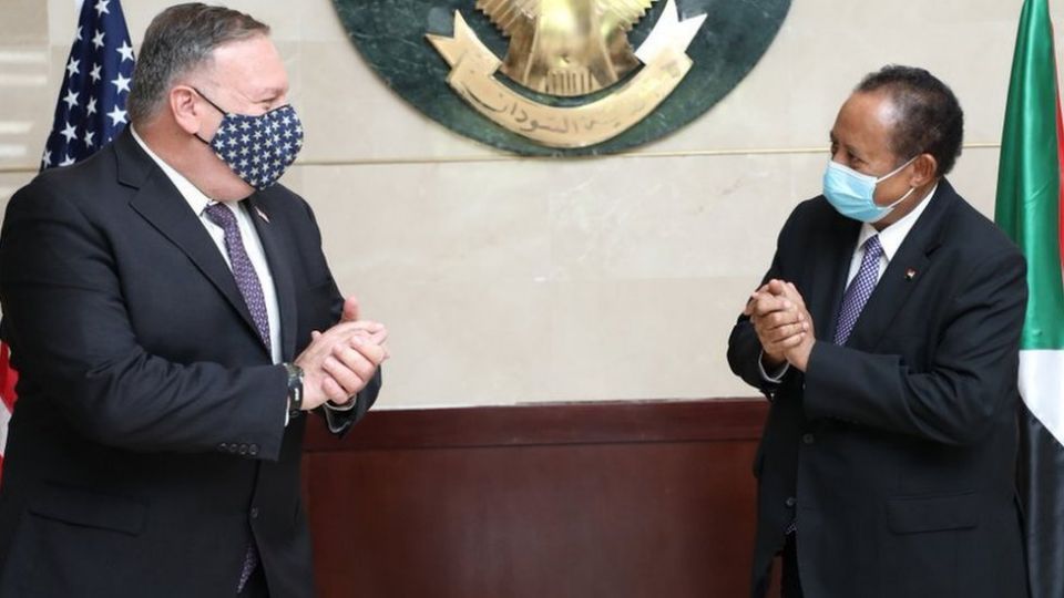 United States Secretary of State Mike Pompeo traveled to Khartoum in August to offer a deal to Sudanese Prime Minister Hamdok.