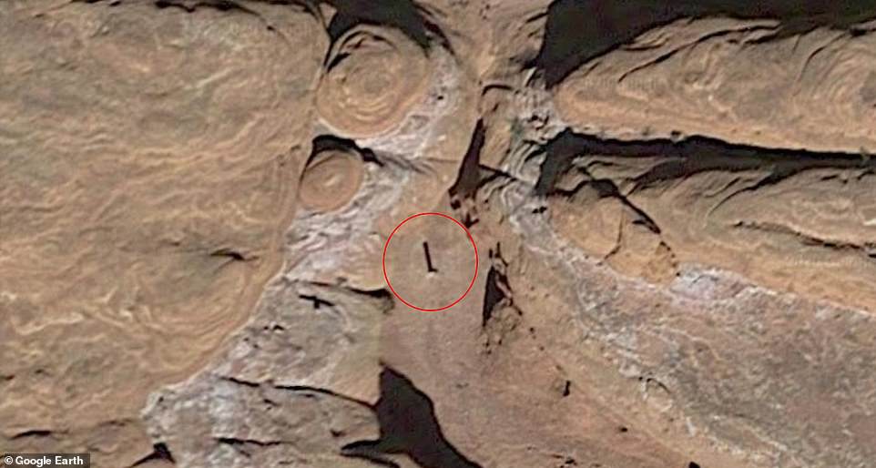 Officials have refused to divulge the location of the Metal Obelisk for fear that curious visitors will be stranded in the remote desert, but Internet policies could still predict its location.  Google Earth images show that it's been here since 2016 or 2015