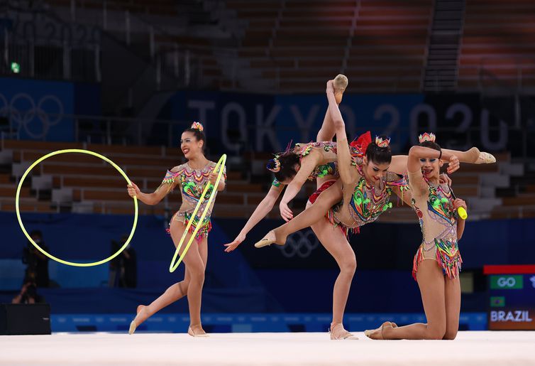 Gymnastics - Rhythmic - Group all-around - Qualification - Rhythmic gymnastics - Brazil - Tokyo - Olympiad 