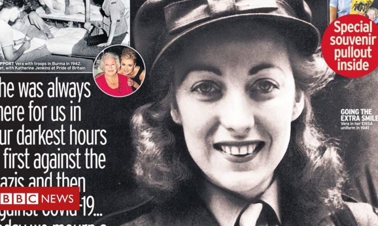 Newspaper headlines: Tributes to Dame Vera amid tracing app 'fiasco'