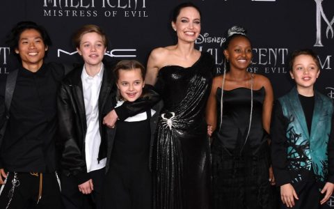 Angelina Jolie says she split from Brad Pitt for the sake of their kids