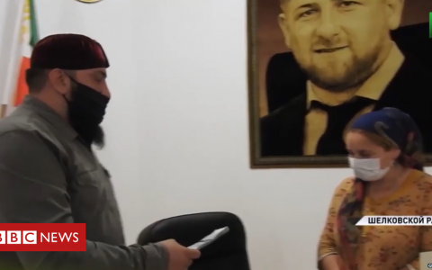 Chechnya's ruler gives bride money to hard-up grooms
