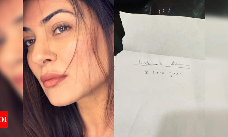 Find out who wrote the shortest yet the ‘ultimate love letter’ to Sushmita Sen, and it's not from her BF Rohman Shawl | Hindi Movie News