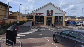 A KFC takeaway in Dunton