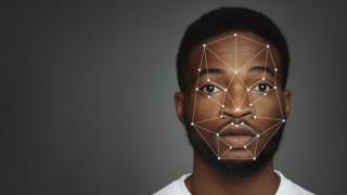 Black man with facial recognition algorithms