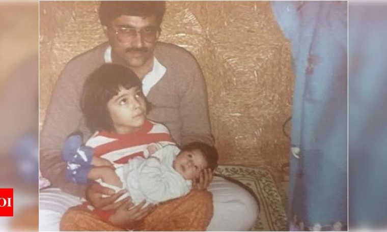 Kriti Sanon holding her baby sister Nupur in her lap in THIS throwback picture is surely the cutest thing you'll see on the internet today | Hindi Movie News
