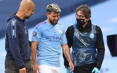 Sergio Aguero has knee damage will travel to Barcelona for more tests