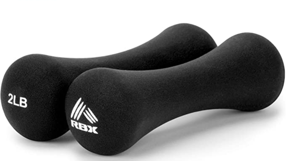 RBX Hand Weights with Non-Slip Grip (Photo: Amazon)