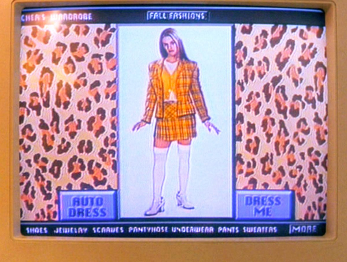 Cher's computerized closet in 'Clueless'