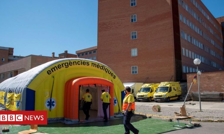 Coronavirus Spain: Catalonia locks down area of 210,000 people