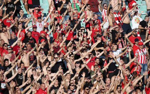 Fans flout social distancing rules at Bulgarian Cup final