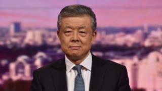 Liu Xiaoming interviewed by host Andrew Marr on BBC news and current affairs analysis programme, The Andrew Marr Show