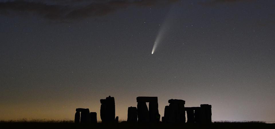 Comet Neowise above Stonehenge