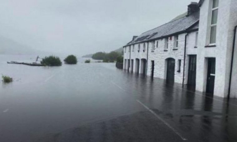 Wales flooding: Historic hotel suffers after heavy rain
