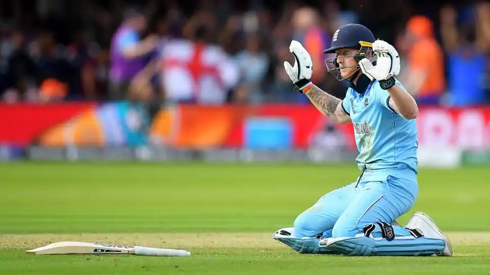 Ben Stokes during the Final of the ICC Cricket World Cup 2019 between New Zealand and England at Lord