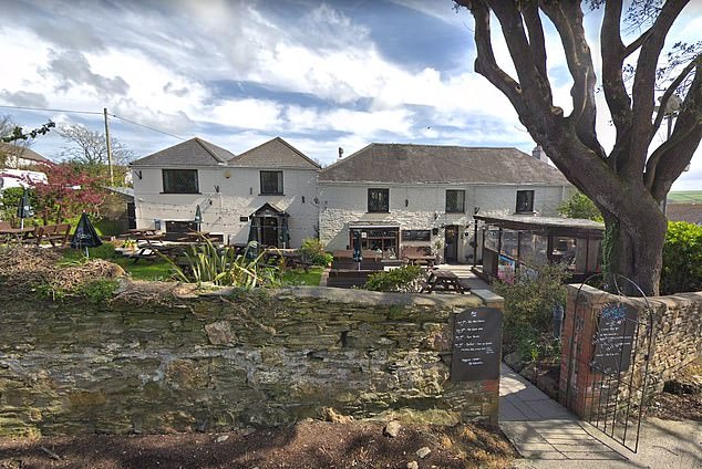 Pictured: The Tavern Inn in Newquay, where owner Kelly Hill says customers are ordering huge meals and being belligerent