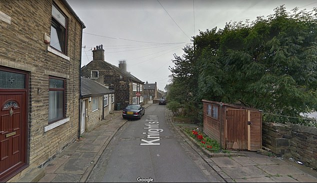 The roof of the house on Knight's Fold, Bradford, collapsed at around 5.06am, police said