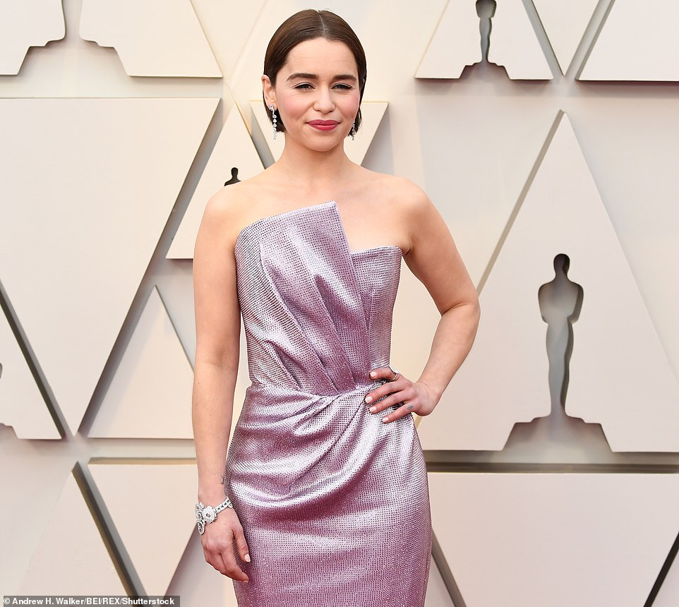 Hot ticket: The actress is best known for playing Daenerys Targaryen on HBO from 2011 until 2019. She has also starred in 2018's Solo: A Star Wars Story as Qi'ra and, more recently as Kate in 2019's Last Christmas; seen in 2019