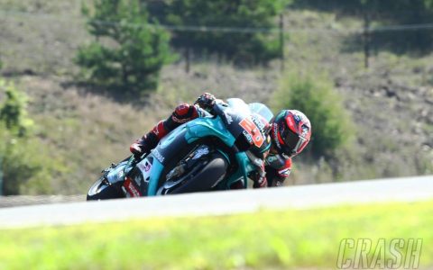 Brno MotoGP: Quartararo punches in top FP2 time in Petronas Yamaha 1-2 | MotoGP