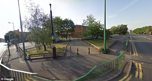 Emergency services scrambled to the scene and found the man, whose identity has not been revealed, in critical condition (a streetview of the area is pictured)