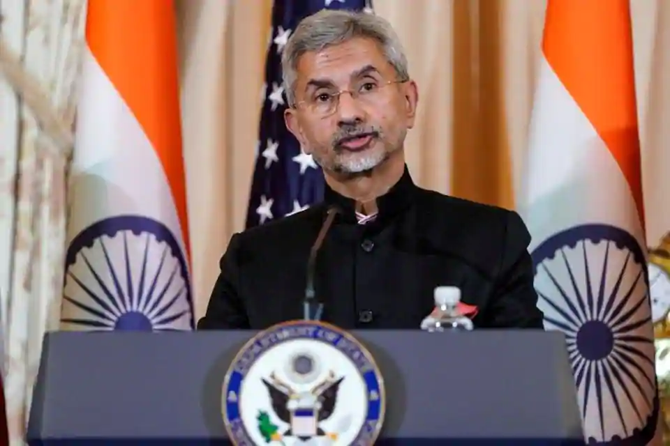 Minister of External Affairs Jaishankar speaks to the media after the 2019 US-India 2+2 Ministerial Dialogue at the State Department in Washington, US.