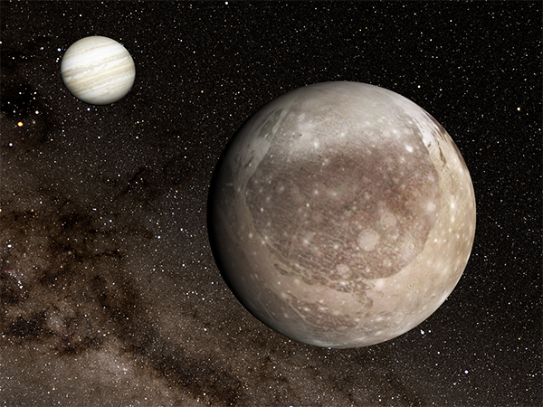 Jupiter's huge moon Ganymede may have the largest impact scar in the solar system