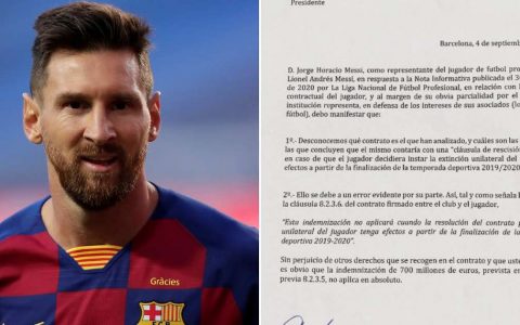 Lionel Messi: Barcelona star's father sends letter to La Liga over ਧ 700m release clause