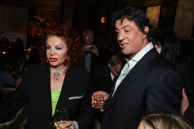 Jackie Stallone and Sylvester Stallone.  File image.