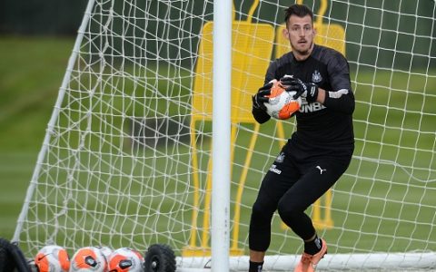 Slovakia will be without Newcastle goalkeeper Martin Dúbravka for their Euro2021 playoff against Ireland. File photograph: Getty Images