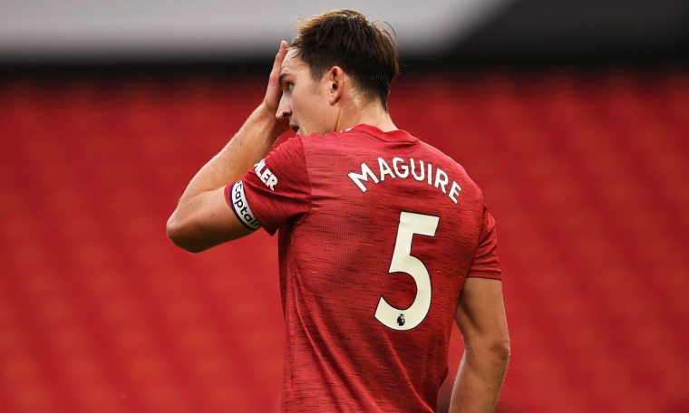 Harry Maguire during Man Utd vs Spurs