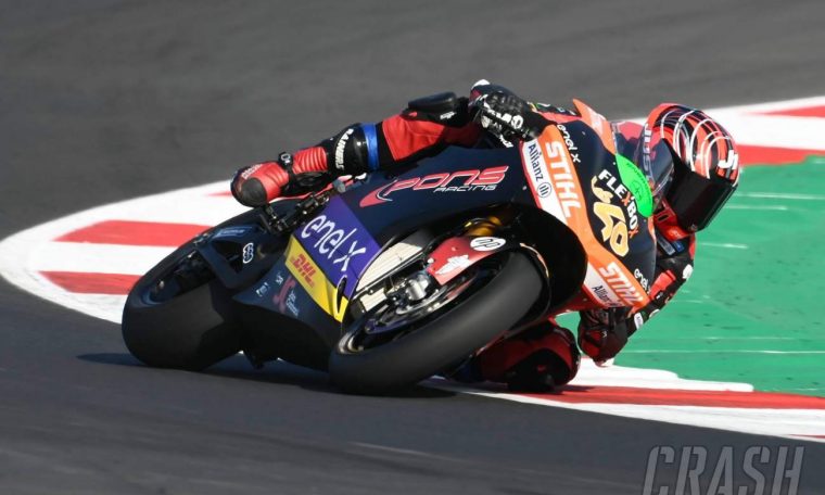 French Motoi: Torres grabbed the pole after a late crash drama at Le Mans.  MotoGP