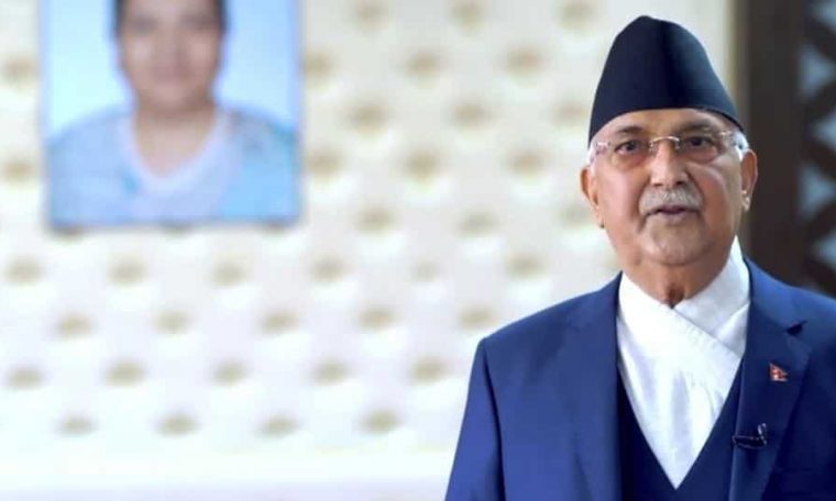 K. P. Sharma Oli, Prime Minister of Nepal, speaks in the 75th session of the United Nations General Assembly. Representational image.