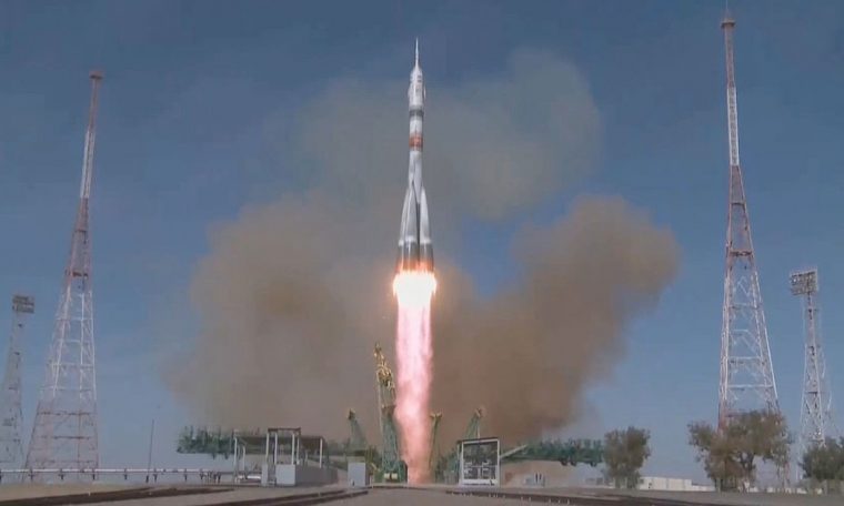 Soyuz MS-17 crew launches 'ultrafast' two-bit rabbit flight to space station