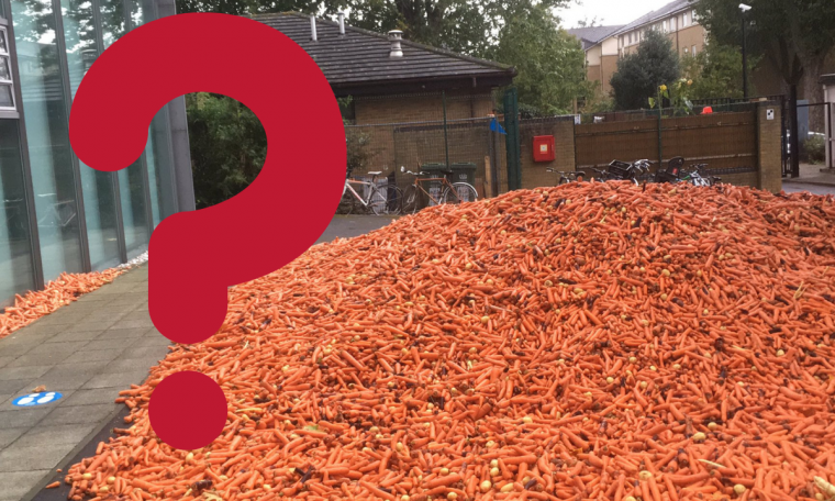 Why carrots were dropped at Goldsmiths University in London