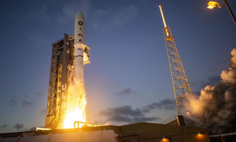 Atlas V rocket launches NRL-101 spy satellite