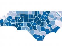 Tracking NC coronavirus cases by county