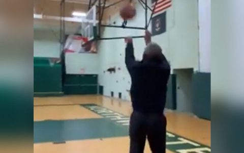 "That's what I do": Barack Obama illegally burned a 3-pointer in a viral video.  See