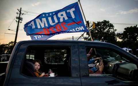 Trump supporters block a New Jersey highway ahead of the 2020 election