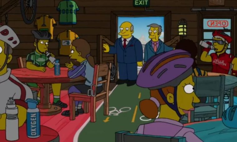 The Simpsons biker bar