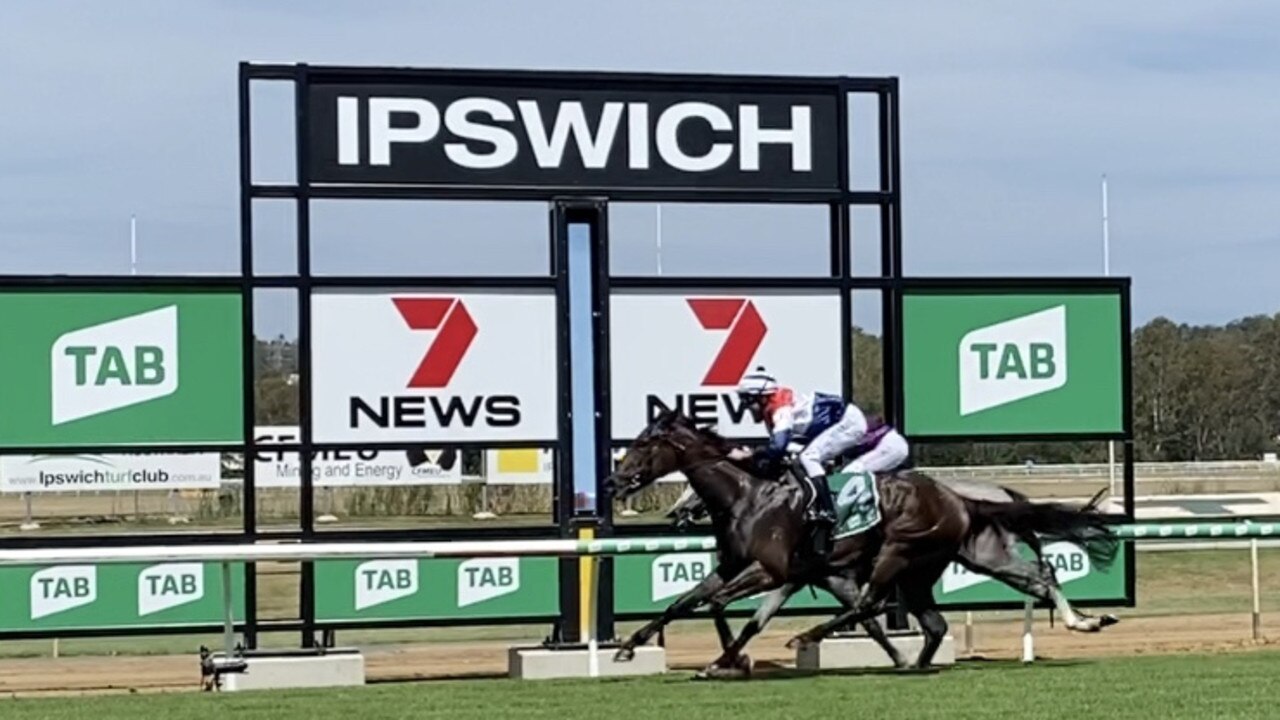 Jockey Michael Rod rides his first ride in Queensland to win La Redi Rosa in Ipswich.