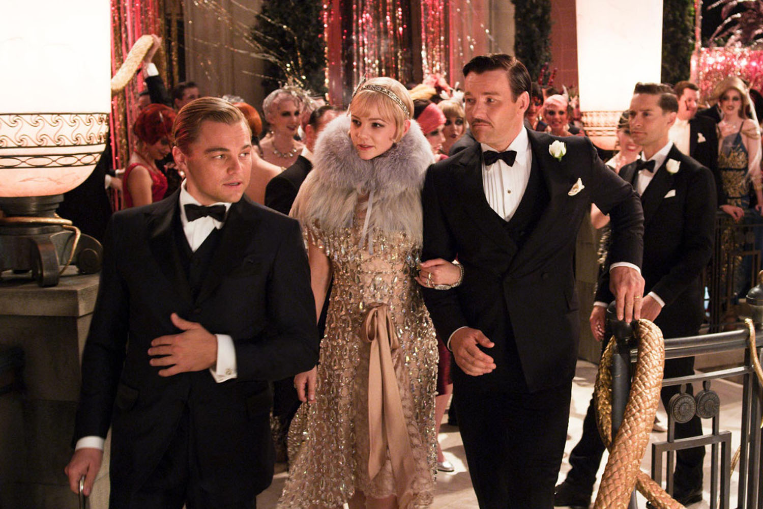 The scene from 'The Great Gatsby' is inspired by the F. Scott Fitzgerald classic of literature