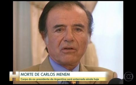 Argentina said goodbye to former President Carlos Menem