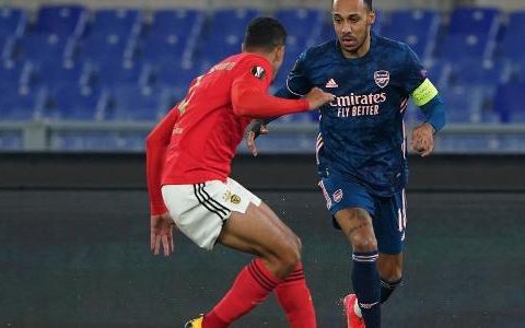 Benfica and Arsenal equal 1-1 for Europa League