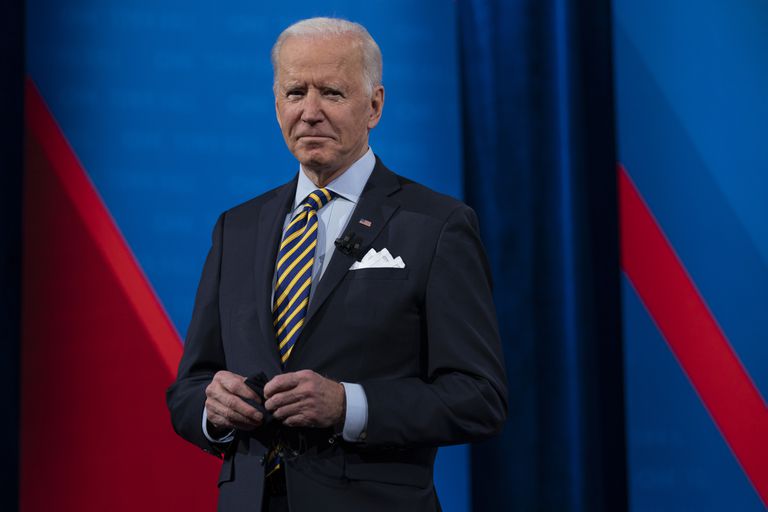 President of the United States, Joe Biden, at the Pabst Theater, in Milwaukee (Wisconsin), during a televised meeting with citizens hosted by the CNN Network last Tuesday.