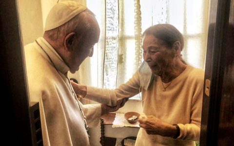 Pope visits home of surprise survivor |  world