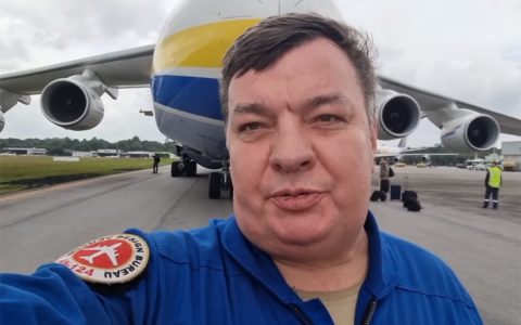 Antonov AN-124 will tour the world before returning to Belum;  View takeoff