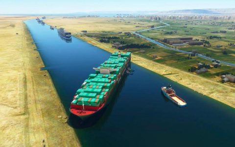 Suez Canal Ship Mod for Microsoft Flight Simulator