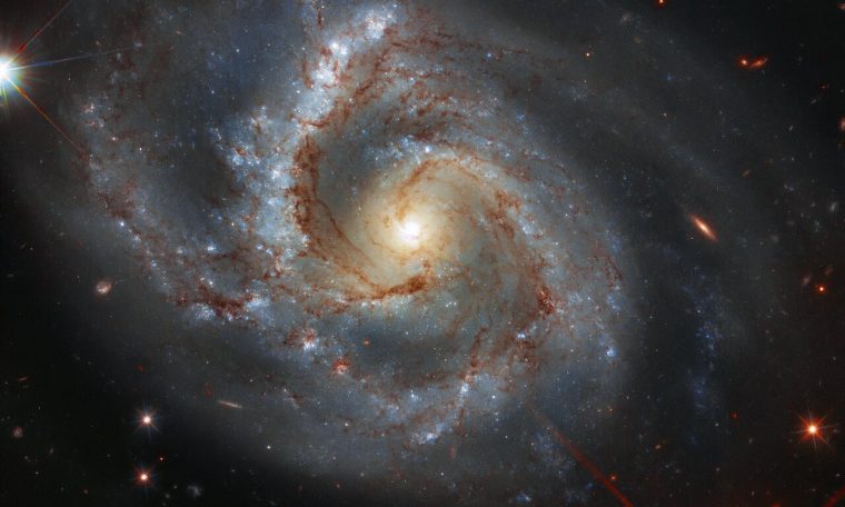 Tangled arm of spiral galaxy